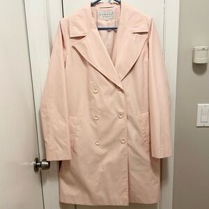Hennes Collection Jacket pale pink coat peacoat lined button overcoat Womens 10